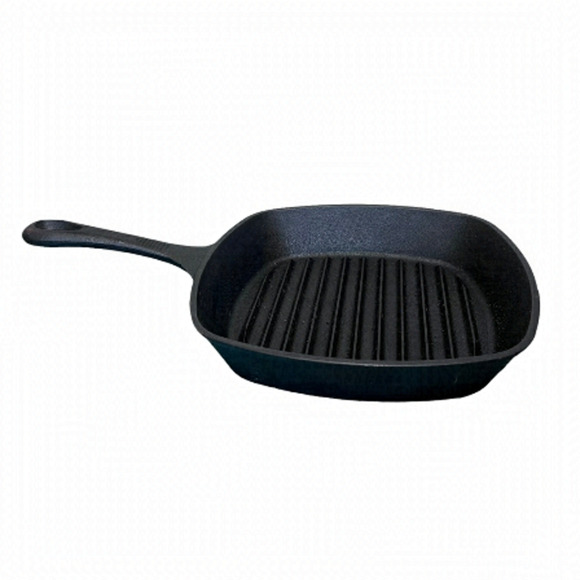 Masterclass Cast Iron Grill Pan - Black - Picture 1 of 16